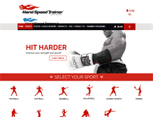 Tablet Screenshot of handspeedtrainer.com